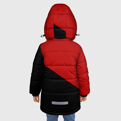 Зимняя куртка для девочки Алиса / 3D-Черный – фото 4