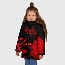 Куртка зимняя для девочки Stray Kids, цвет: 3D-светло-серый — фото 2