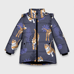 Зимняя куртка для девочки Тигриный прайд