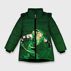 Куртка зимняя для девочки Green Arrow, цвет: 3D-черный