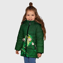 Куртка зимняя для девочки Green Arrow, цвет: 3D-черный — фото 2