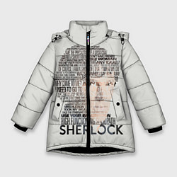 Куртка зимняя для девочки Sherlock цвета 3D-черный — фото 1