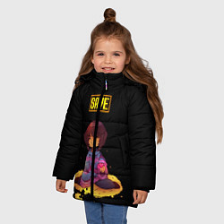 Куртка зимняя для девочки UNDERTALE FRISK, цвет: 3D-красный — фото 2