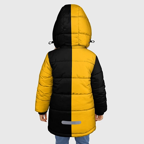 Зимняя куртка для девочки Sans Frontieres / 3D-Черный – фото 4