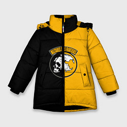 Куртка зимняя для девочки Sans Frontieres, цвет: 3D-черный