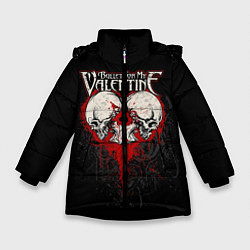 Куртка зимняя для девочки Пуля возлюбленной, цвет: 3D-черный