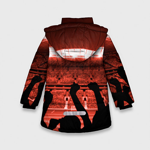 Зимняя куртка для девочки Manchester United / 3D-Светло-серый – фото 2