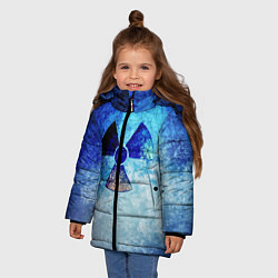 Куртка зимняя для девочки STALKER ZONE, цвет: 3D-черный — фото 2