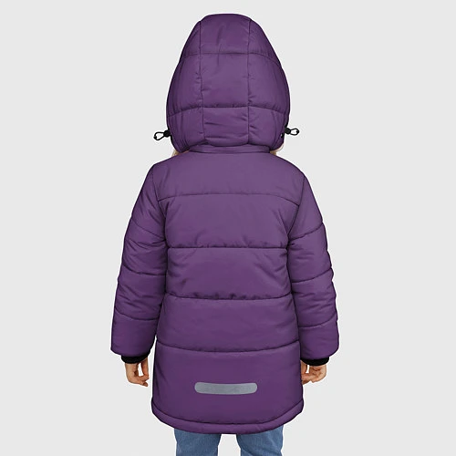 Зимняя куртка для девочки Приключения ДжоДжо / 3D-Черный – фото 4