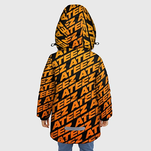 Зимняя куртка для девочки ATEEZ / 3D-Черный – фото 4