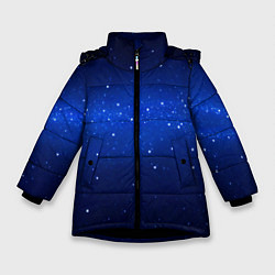 Куртка зимняя для девочки BLUE STARRY SKY, цвет: 3D-черный