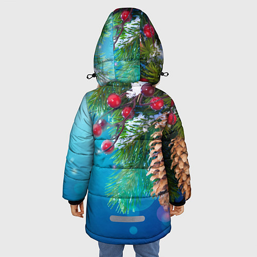 Зимняя куртка для девочки BRAWL STARS LEON / 3D-Черный – фото 4