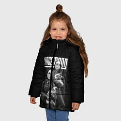 Куртка зимняя для девочки Lindemann, цвет: 3D-черный — фото 2