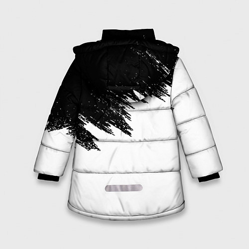 Зимняя куртка для девочки DETROIT BECOME HUMAN / 3D-Светло-серый – фото 2