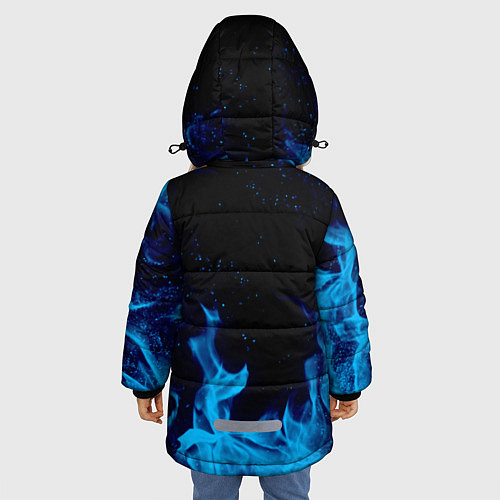 Зимняя куртка для девочки DETROIT BECOME HUMAN / 3D-Черный – фото 4