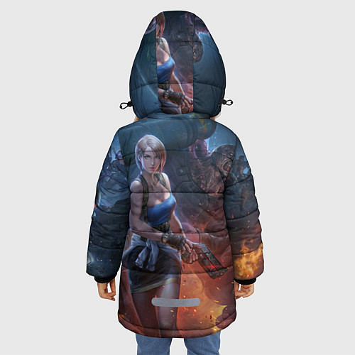 Зимняя куртка для девочки RESIDENT EVIL 3 / 3D-Черный – фото 4