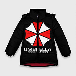 Куртка зимняя для девочки UMBRELLA CORP, цвет: 3D-красный