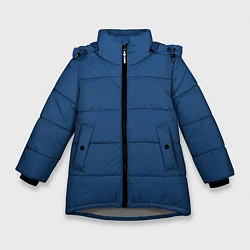Куртка зимняя для девочки 19-4052 Classic Blue, цвет: 3D-светло-серый