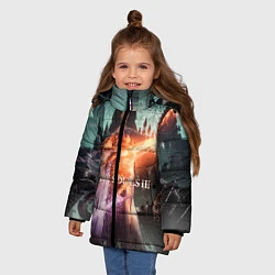 Куртка зимняя для девочки Dark Souls 3 Pontiff Sulyvahn, цвет: 3D-черный — фото 2