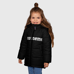 Куртка зимняя для девочки Send Memes, цвет: 3D-черный — фото 2
