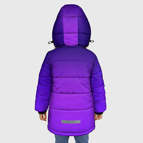Зимняя куртка для девочки Brawl Stars Leon Sally / 3D-Черный – фото 4