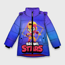 Куртка зимняя для девочки Brawl Stars Max, цвет: 3D-красный