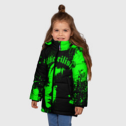 Куртка зимняя для девочки Billie eilish, цвет: 3D-красный — фото 2