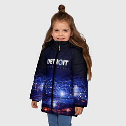 Куртка зимняя для девочки DETROIT:BECOME HUMAN, цвет: 3D-черный — фото 2