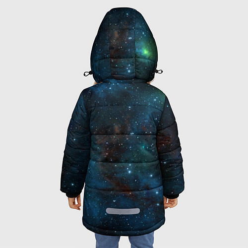 Зимняя куртка для девочки NASA / 3D-Черный – фото 4