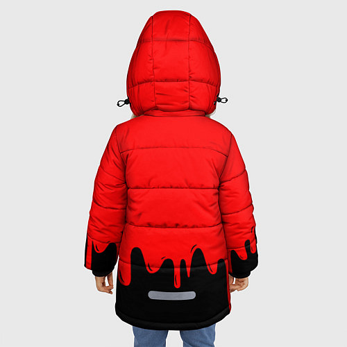Зимняя куртка для девочки АлисА / 3D-Черный – фото 4