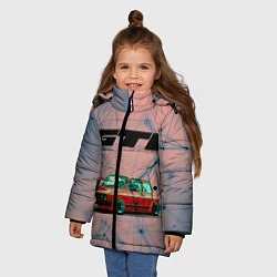 Куртка зимняя для девочки Volkswagen, цвет: 3D-красный — фото 2