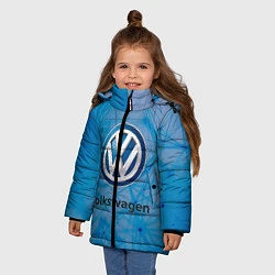 Куртка зимняя для девочки Фольцваген, цвет: 3D-светло-серый — фото 2