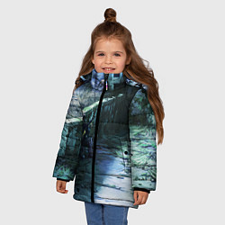 Куртка зимняя для девочки Сталкер 2021, цвет: 3D-светло-серый — фото 2