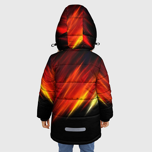 Зимняя куртка для девочки Brawl Stars Мах / 3D-Черный – фото 4