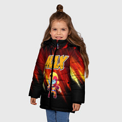 Куртка зимняя для девочки Brawl Stars Мах, цвет: 3D-черный — фото 2