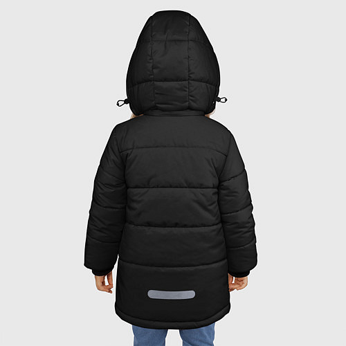 Зимняя куртка для девочки BILLIE EILISH / 3D-Черный – фото 4
