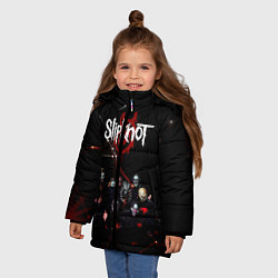 Куртка зимняя для девочки Slipknot, цвет: 3D-черный — фото 2