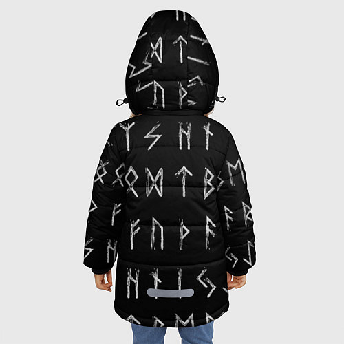 Зимняя куртка для девочки Велес / 3D-Черный – фото 4