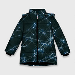 Куртка зимняя для девочки Нейросети, цвет: 3D-черный
