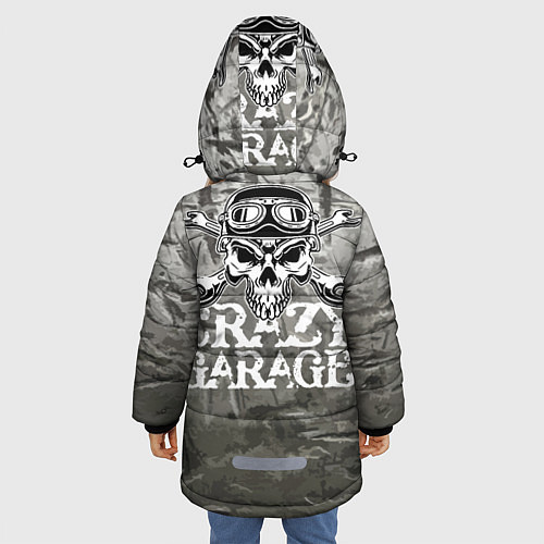 Зимняя куртка для девочки Crazy garage / 3D-Черный – фото 4