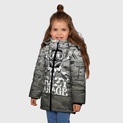 Куртка зимняя для девочки Crazy garage, цвет: 3D-черный — фото 2