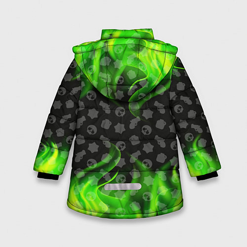 Зимняя куртка для девочки BRAWL STARS SPIKE / 3D-Светло-серый – фото 2