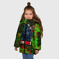 Куртка зимняя для девочки Standoff2, цвет: 3D-светло-серый — фото 2