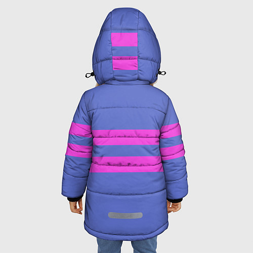 Зимняя куртка для девочки UNDERTALE FRISK ФРИСК / 3D-Черный – фото 4