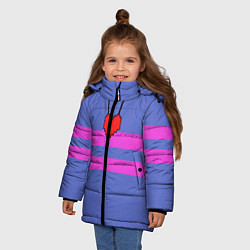 Куртка зимняя для девочки UNDERTALE FRISK ФРИСК, цвет: 3D-черный — фото 2