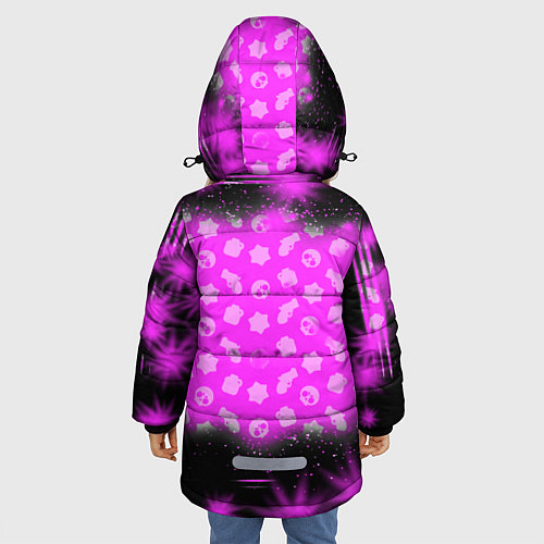 Зимняя куртка для девочки BRAWL STARS:SANDY / 3D-Черный – фото 4
