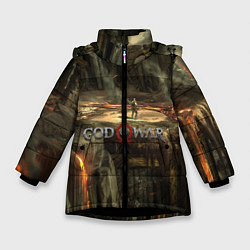 Куртка зимняя для девочки GOD OF WAR, цвет: 3D-черный