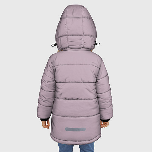 Зимняя куртка для девочки Billie Pink Art / 3D-Черный – фото 4