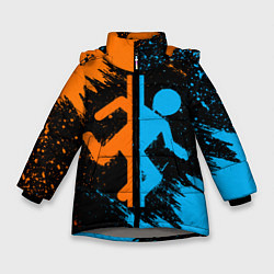 Куртка зимняя для девочки PORTAL, цвет: 3D-светло-серый