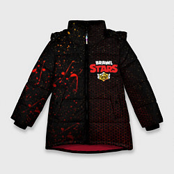Куртка зимняя для девочки Brawl Stars, цвет: 3D-красный